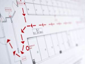 mappa per l'evacuazione antincendio mappa per l'evacuazione antincendio